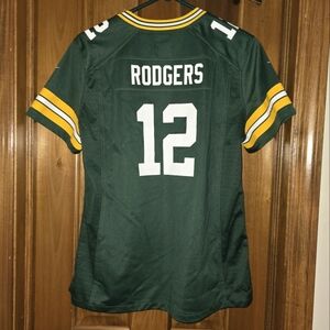 Nike✔️Authentic NFL Greenbay Packers Aaron Rodgers#12 Home Jersey, Women's Large